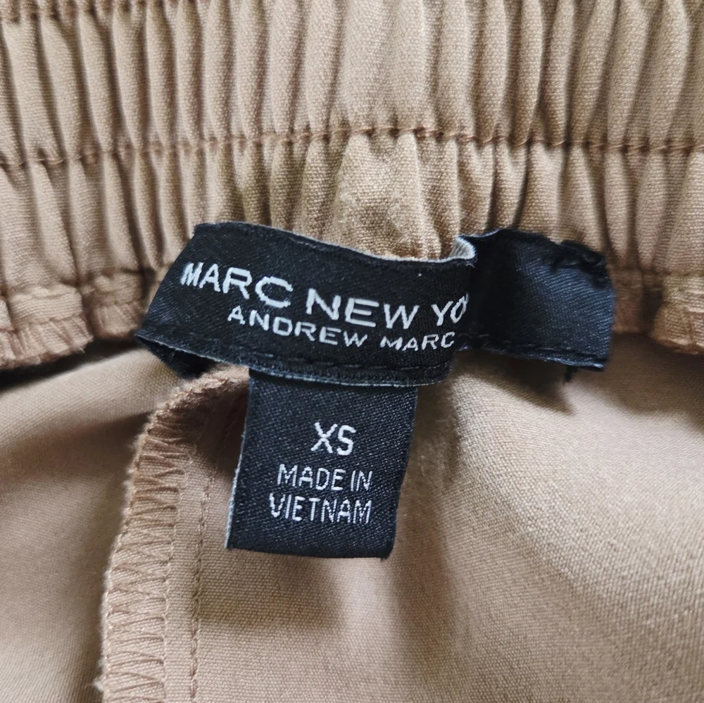 Marc New York ✨️ Tan Jogger Women's Pants with Gold Zippers Size XS